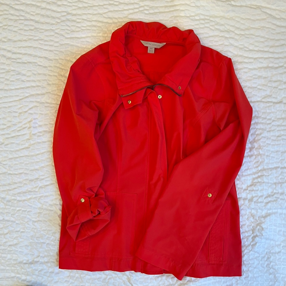 Laura Ashley- Red/ Pink Jacket- Petite Med - Picture 9 of 10